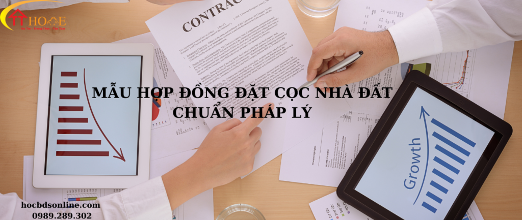 mẫu hợp đồng đặt cọc nhà đất chuẩn pháp lý