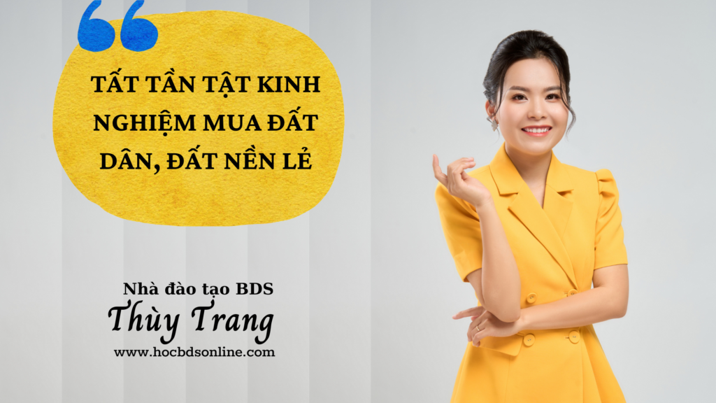 Tất tần tật kinh nghiệm mua đất dân, đất nền lẻ